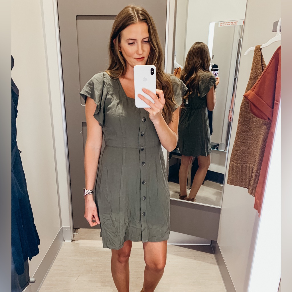 Universal Thread Button Down Mini Dress.